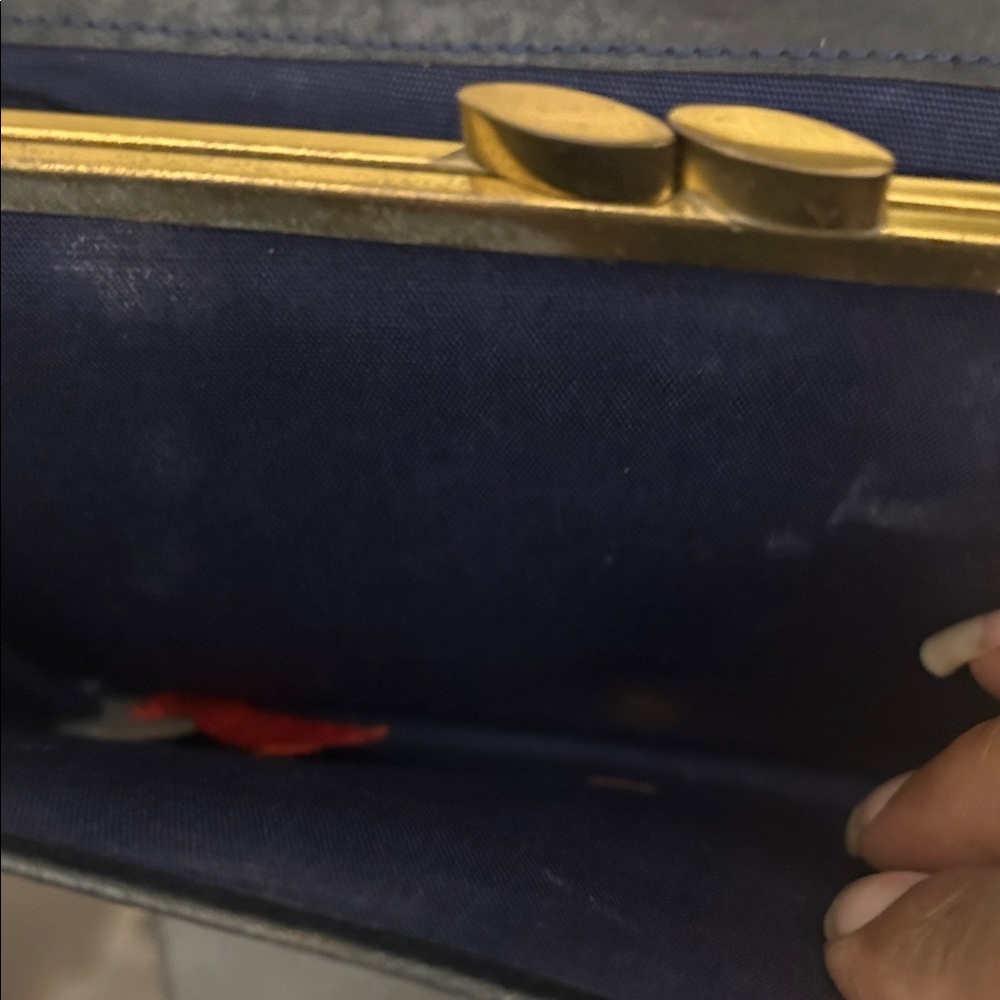 Celine Vintage Canvas Clutch with Horse and Carriage Print - Picture 7 of 14